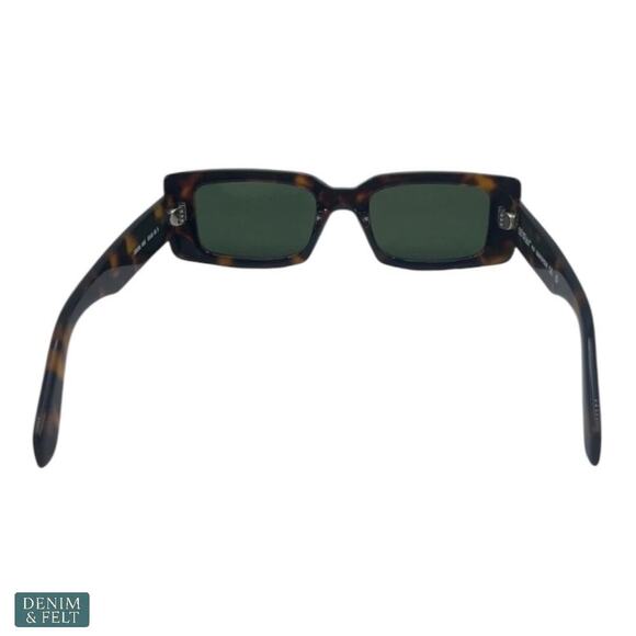 Off-White Arthur Havana Green Lens Rectangle Sunglasses OERI016 6455 NEW/NIB!! main image 7
